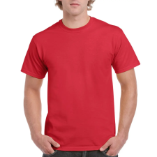 GILDAN Előmosott kerek nyakkivágásu ultra póló, Gildan GI2000, Red-3XL férfi póló