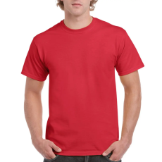 GILDAN Előmosott kerek nyakkivágásu ultra póló, Gildan GI2000, Red-XL