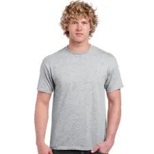GILDAN Előmosott kerek nyakkivágásu ultra póló, Gildan GI2000, Sport Grey-4XL férfi póló