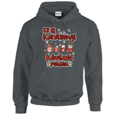 GILDAN Ez a karácsonyi kávézós pulcsim - Unisex Kapucnis Pulóver