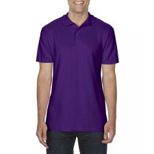 GILDAN Férfi galléros póló Gildan GI64800 Softstyle® Adult Double piqué polo -3XL, Purple férfi póló