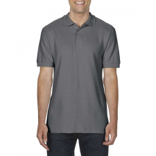 GILDAN Férfi galléros póló Gildan GI85800 premium Cotton® Adult Double piqué polo -S, Charcoal férfi póló