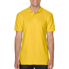 GILDAN Férfi Galléros póló Rövid ujjú Gildan Softstyle Adult Double Pique Polo - 3XL, Daisy (százszorszép sárga) férfi póló