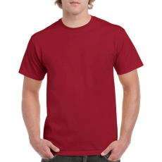 GILDAN Férfi póló Rövid ujjú Gildan Heavy Cotton Adult T-Shirt - M, Bíboros vörös