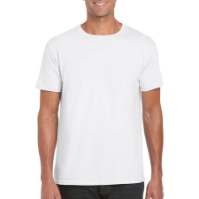 GILDAN Férfi póló Rövid ujjú Gildan Softstyle Ring Spun T-Shirt - 2XL, Fehér férfi póló