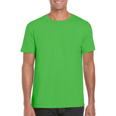 GILDAN Férfi póló Rövid ujjú Gildan Softstyle Ring Spun T-Shirt - S, Elektromos zöld