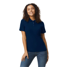 GILDAN Galléros rövid ujjú karcsusított női póló, Gildan GIL64800-B3, Navy-2XL női póló