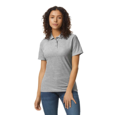 GILDAN Galléros rövid ujjú karcsusított női póló, Gildan GIL64800-B3, RS Sport Grey-S