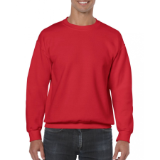 GILDAN GI18000 unisex kereknyakú pulóver, Piros-L férfi pulóver, kardigán