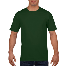 GILDAN GI4100, kereknyakú prémium pamut póló,Forest Green-XL férfi póló