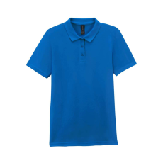 GILDAN GIL64800-B3 SOFTSTYLE® LADIES' DOUBLE PIQUÉ POLO WITH 3 COLOUR-MATCHED BUTTONS 2XL