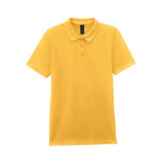 GILDAN GIL64800-B3 SOFTSTYLE® LADIES' DOUBLE PIQUÉ POLO WITH 3 COLOUR-MATCHED BUTTONS M