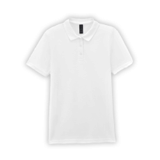 GILDAN GIL64800-B3 SOFTSTYLE® LADIES' DOUBLE PIQUÉ POLO WITH 3 COLOUR-MATCHED BUTTONS S