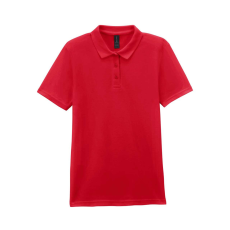 GILDAN GIL64800-B3 SOFTSTYLE® LADIES' DOUBLE PIQUÉ POLO WITH 3 COLOUR-MATCHED BUTTONS S