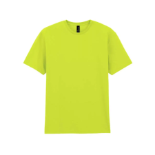 GILDAN Gildan GI3000 körkötött rövid ujjú férfi pamut póló Safety Green-XL férfi póló