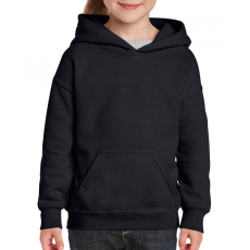 GILDAN Gyerek kapucnis pulóver Gildan GIB18500 Heavy Blend™ Youth Hooded Sweatshirt -L, Black