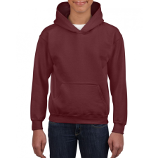 GILDAN Gyerek kapucnis pulóver Gildan GIB18500 Heavy Blend™ Youth Hooded Sweatshirt -L, Maroon gyerek pulóver, kardigán