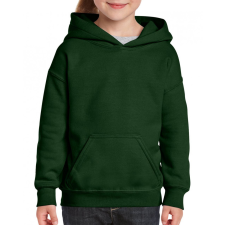 GILDAN Gyerek kapucnis pulóver Gildan GIB18500 Heavy Blend™ Youth Hooded Sweatshirt -M, Forest Green gyerek pulóver, kardigán