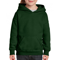 GILDAN Gyerek kapucnis pulóver Gildan GIB18500 Heavy Blend™ Youth Hooded Sweatshirt -XS, Forest Green