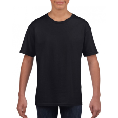 GILDAN Gyerek póló Gildan GIB64000 Softstyle® Youth T-Shirt -S, Black