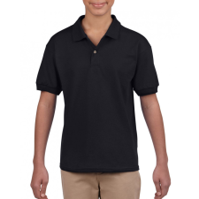 GILDAN Gyerek póló Gildan GIB8800 Dryblend® Youth Jersey polo Shirt -XL, Black gyerek póló