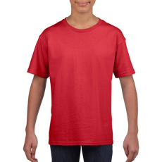 GILDAN Gyerek póló Rövid ujjú Gildan Softstyle Youth T-Shirt - S (110/116), Piros