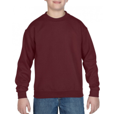 GILDAN Gyerek pulóver Gildan GIB18000 Heavy Blend™ Youth Crewneck Sweatshirt -M, Maroon gyerek pulóver, kardigán