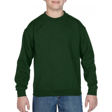 GILDAN Gyerek pulóver Gildan GIB18000 Heavy Blend™ Youth Crewneck Sweatshirt -XS, Forest Green