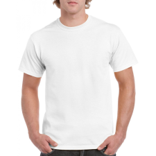 GILDAN heavy GI5000 körkötött pamut póló, Fehér-3XL férfi póló