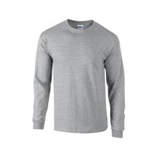 GILDAN Hosszú ujjú klasszikus szabású póló, Gildan GI2400, Sport Grey-2XL férfi póló