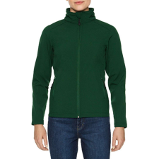 GILDAN Karcsúsított softshell cipzáros női dzseki, Gildan GILSS800, Forest Green-XL női dzseki, kabát