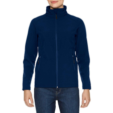 GILDAN Karcsúsított softshell cipzáros női dzseki, Gildan GILSS800, Navy-L női dzseki, kabát
