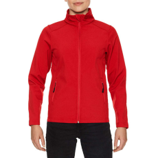 GILDAN Karcsúsított softshell cipzáros női dzseki, Gildan GILSS800, Red-2XL