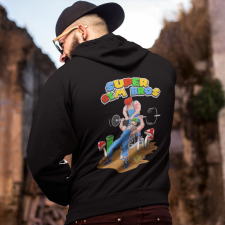 Gildan, Kariban Super Gym Bros - GYM Kapucnis Pulóver férfi pulóver, kardigán