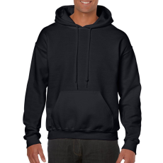 GILDAN Kenguru zsebes kapucnis pulóver, Gildan GI18500, Black-XL
