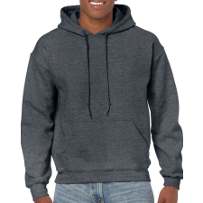 GILDAN Kenguru zsebes kapucnis pulóver, Gildan GI18500, Dark Heather-2XL férfi pulóver, kardigán