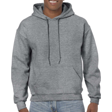 GILDAN Kenguru zsebes kapucnis pulóver, Gildan GI18500, Graphite Heather-2XL