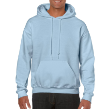 GILDAN Kenguru zsebes kapucnis pulóver, Gildan GI18500, Light Blue-S férfi pulóver, kardigán
