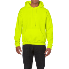 GILDAN Kenguru zsebes kapucnis pulóver, Gildan GI18500, Safety Green-2XL
