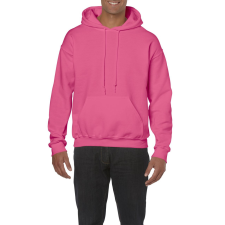 GILDAN Kenguru zsebes kapucnis pulóver, Gildan GI18500, Safety Pink-XL férfi pulóver, kardigán