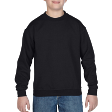 GILDAN Kereknyakú gyerekpulóver, Gildan GIB18000, Black-XS gyerek pulóver, kardigán