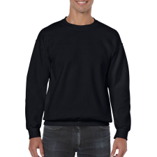 GILDAN Kereknyakú körkötött pulóver, Gildan GI18000, Black-5XL férfi pulóver, kardigán