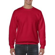GILDAN Kereknyakú körkötött pulóver, Gildan GI18000, Cherry Red-S