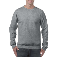 GILDAN Kereknyakú körkötött pulóver, Gildan GI18000, Graphite Heather-3XL férfi pulóver, kardigán