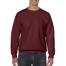 GILDAN Kereknyakú körkötött pulóver, Gildan GI18000, Maroon-2XL férfi pulóver, kardigán