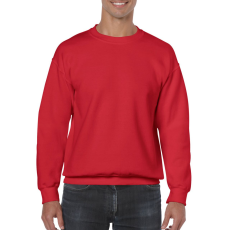 GILDAN Kereknyakú körkötött pulóver, Gildan GI18000, Red-2XL