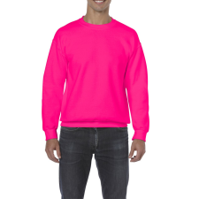 GILDAN Kereknyakú körkötött pulóver, Gildan GI18000, Safety Pink-L férfi pulóver, kardigán