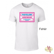 GILDAN Kereknyakú Póló - Figyelem! Leánybúcsú