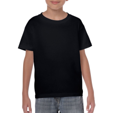GILDAN Kereknyakú rövid ujjú gyerekpóló, Gildan GIB5000, Black-XL gyerek póló