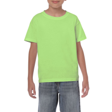 GILDAN Kereknyakú rövid ujjú gyerekpóló, Gildan GIB5000, Mint Green-XS gyerek póló